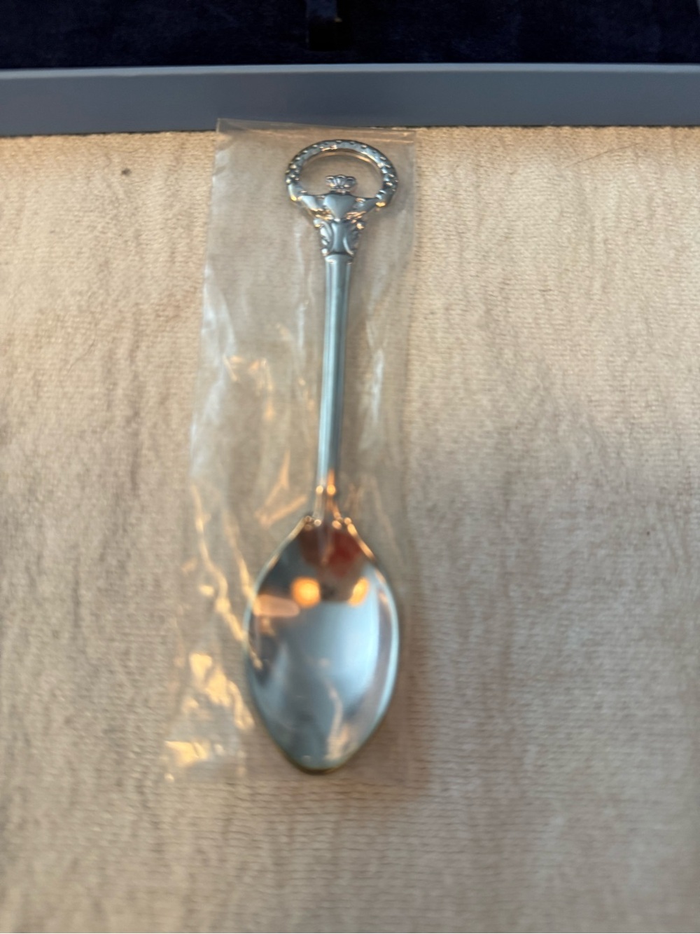 Silver Ornate Handle Teaspoon - Silver